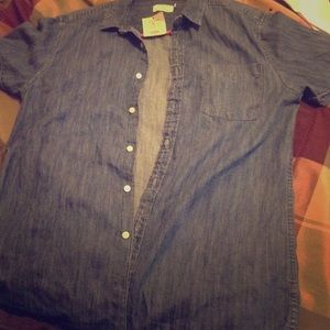 Denim Short Sleeve Shirt